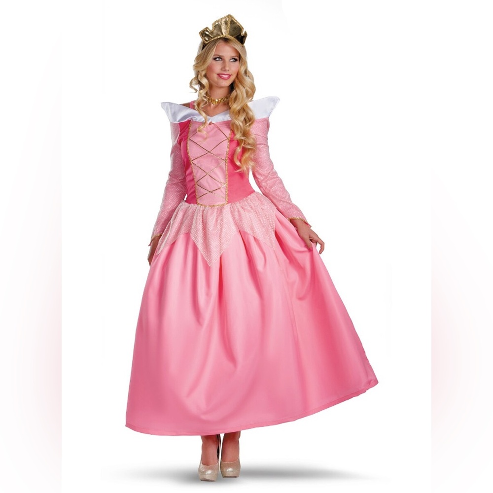NWT 💖 Disguise Aurora Disney Princess Prestige Adult Women Costume - size Large